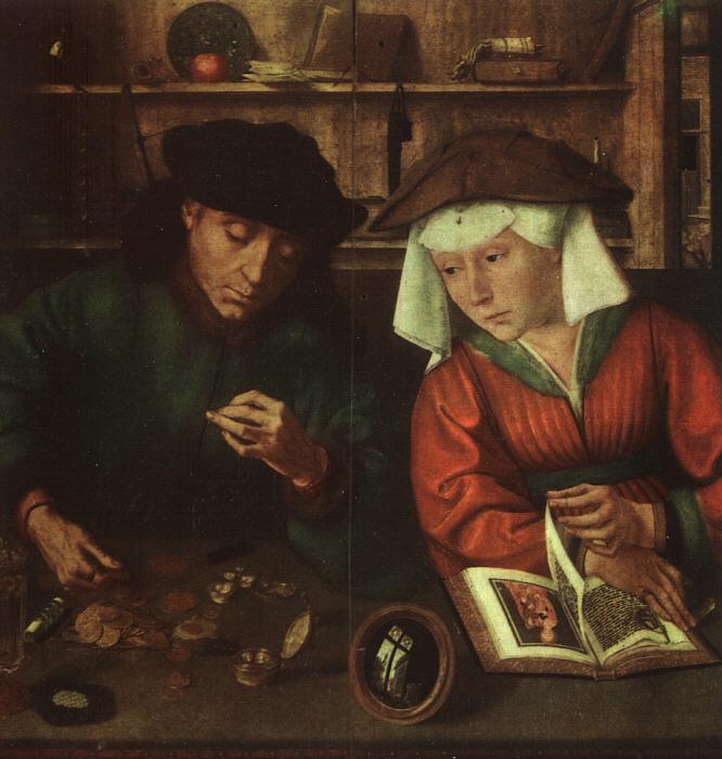 Quentin Massys The Moneylender and his Wife oil painting image